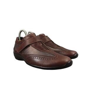 Stonefly Shoes Women 37 Oxford Loafer Leather Classic Career Comfort Brown Strap